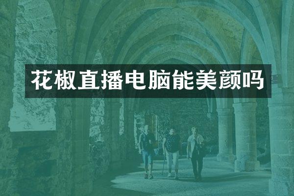 花椒直播电脑能美颜吗