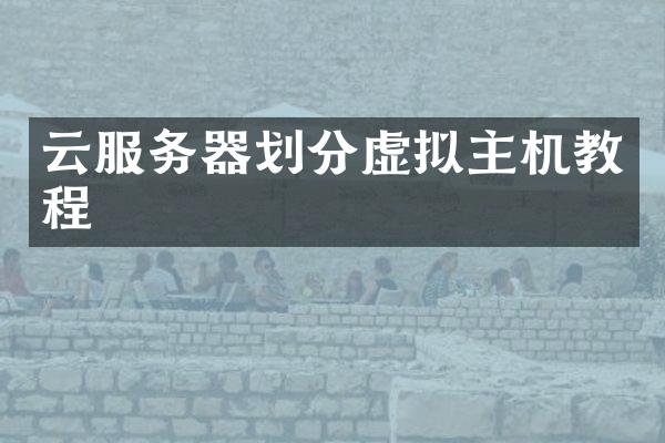 云服务器划分虚拟主机教程
