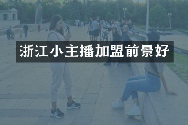 浙江小主播加盟前景好