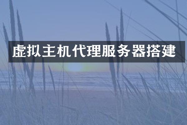虚拟主机代理服务器搭建
