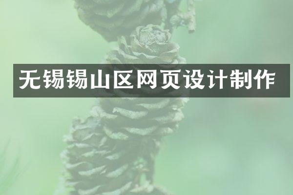 无锡锡山区网页设计制作
