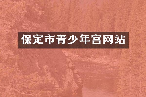 保定市青少年宫网站
