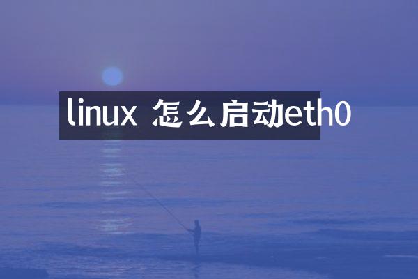 linux 怎么启动eth0