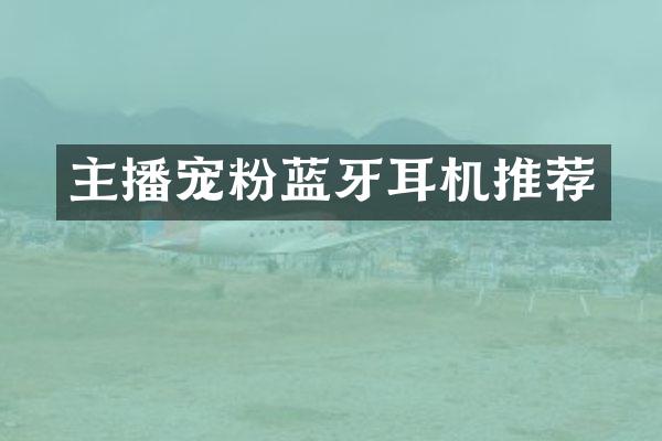 主播宠粉蓝牙耳机推荐