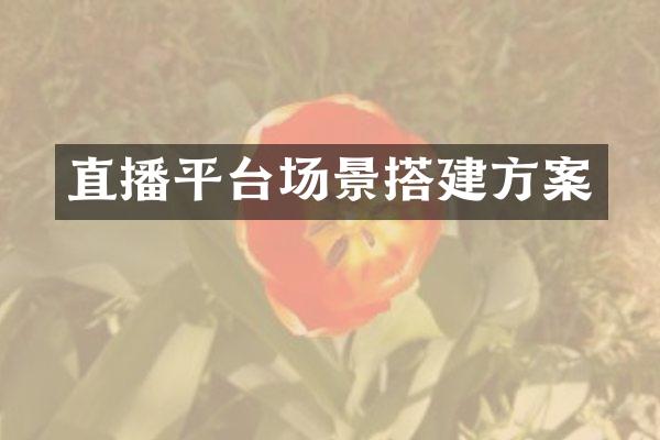 直播平台场景搭建方案