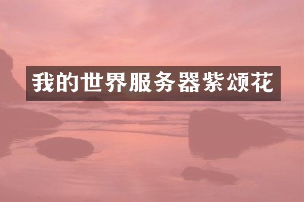 我的世界服务器紫颂花