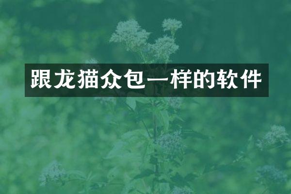 跟龙猫众包一样的软件