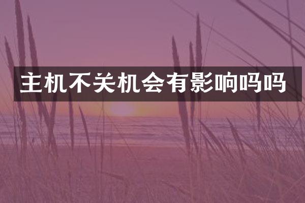 主机不关机会有影响吗吗