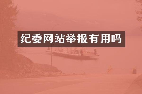 纪委网站举报有用吗