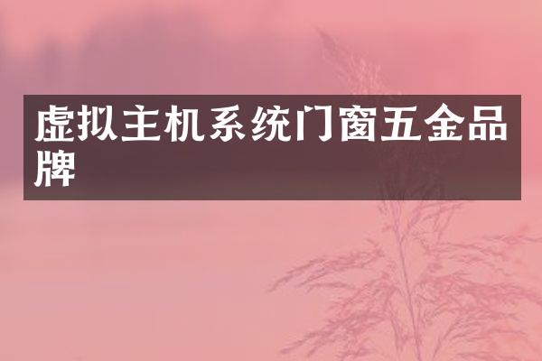 虚拟主机系统门窗五金品牌