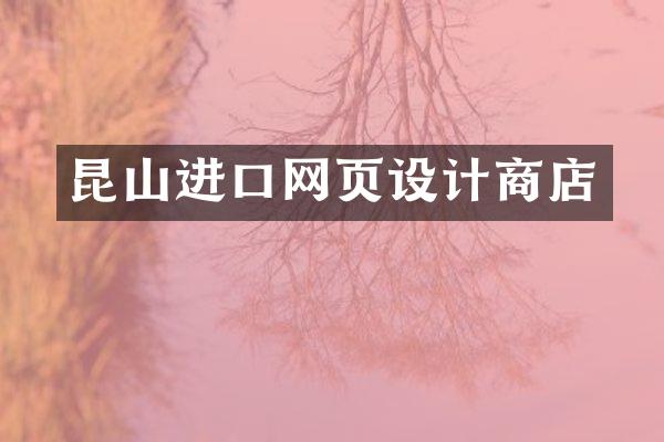 昆山进口网页设计商店