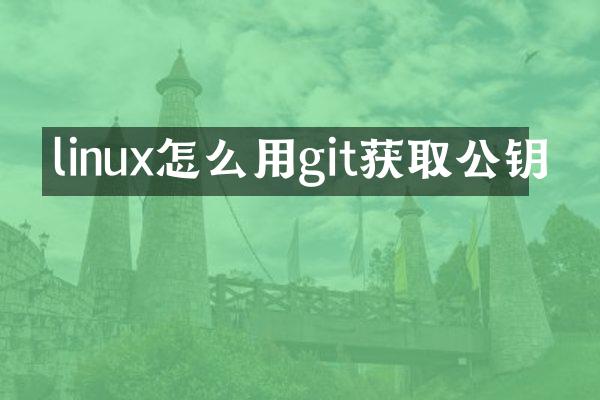 linux怎么用git获取公钥