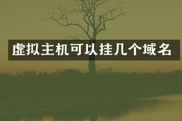 虚拟主机可以挂几个域名