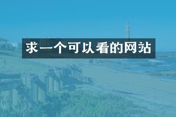 求一个可以看的网站