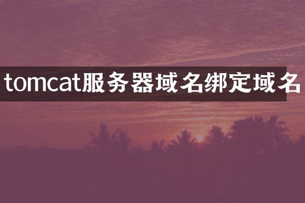 tomcat服务器域名绑定域名