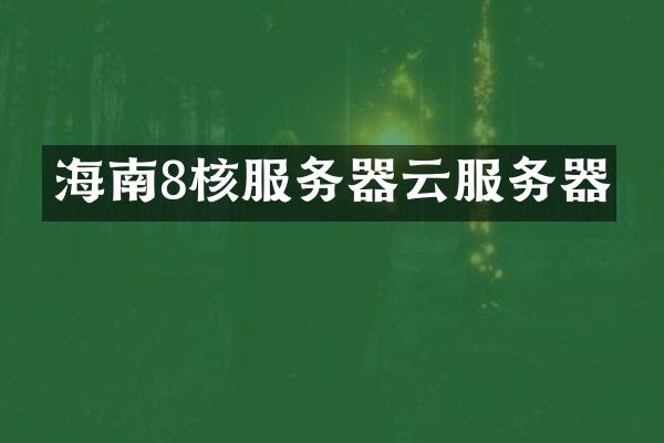 海南8核服务器云服务器