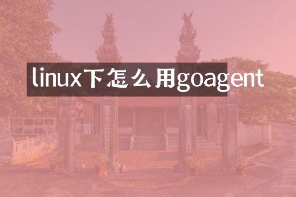linux下怎么用goagent