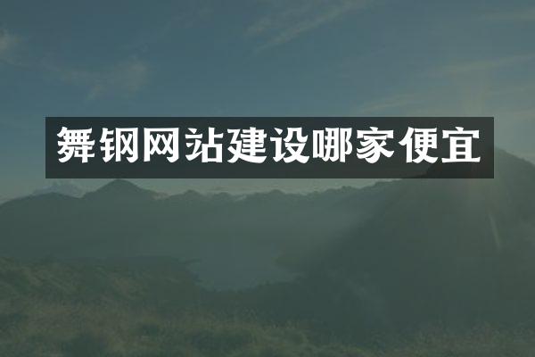 舞钢网站建设哪家便宜