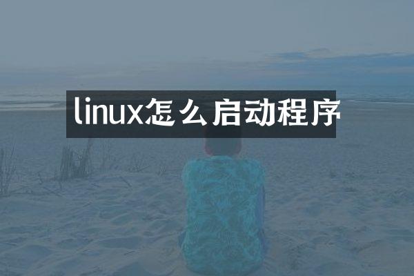 linux怎么启动程序