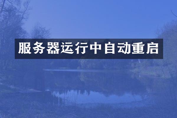 服务器运行中自动重启