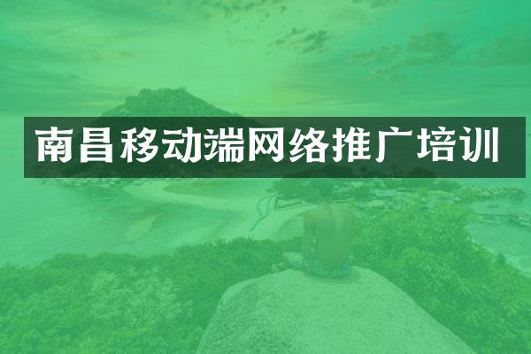 南昌移动端网络推广培训
