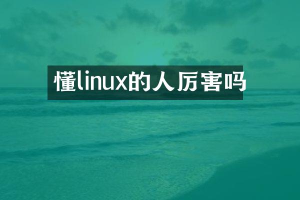 懂linux的人厉害吗