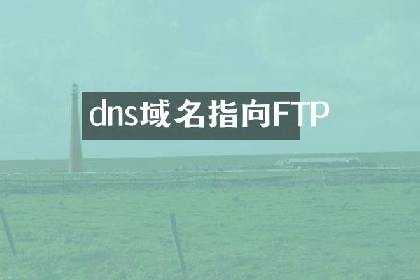 dns域名指向FTP