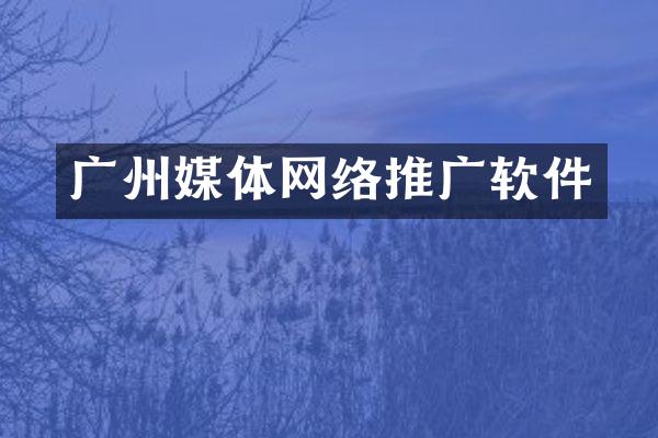 广州媒体网络推广软件