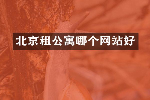 北京租公寓哪个网站好
