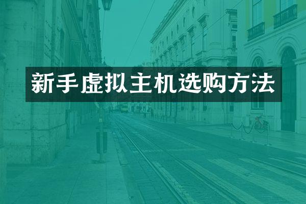 新手虚拟主机选购方法