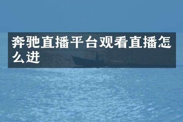 奔驰直播平台观看直播怎么进