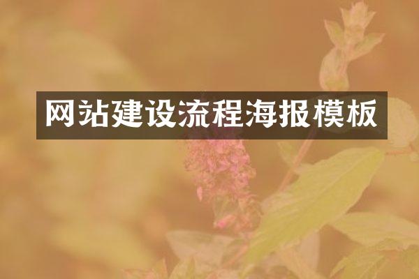 网站建设流程海报模板