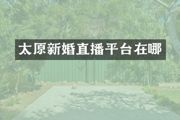 太原新婚直播平台在哪