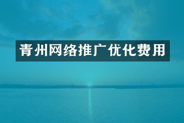 青州网络推广优化费用