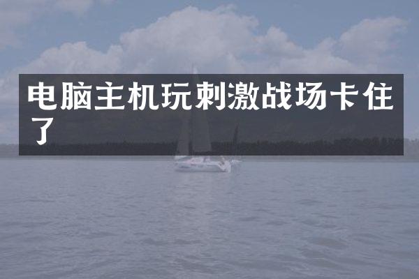 电脑主机玩刺激战场卡住了