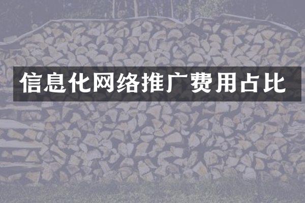 信息化网络推广费用占比