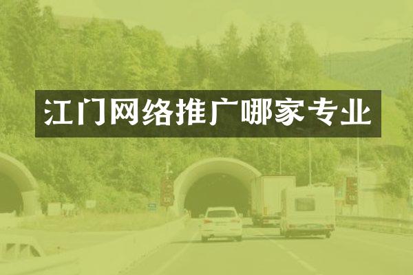 江门网络推广哪家专业