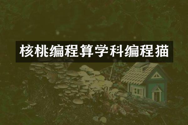 核桃编程算学科编程猫