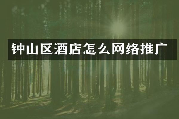 钟山区酒店怎么网络推广
