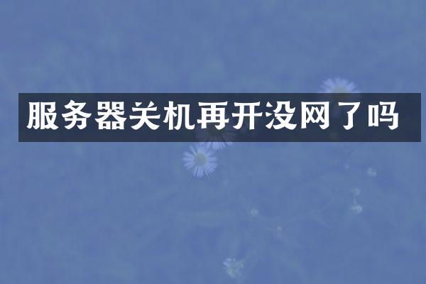 服务器关机再开没网了吗