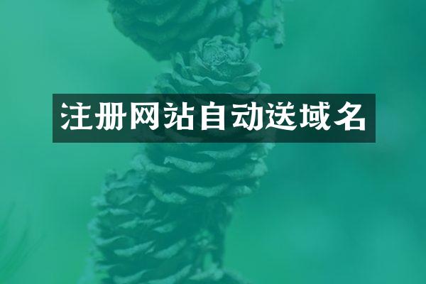 注册网站自动送域名