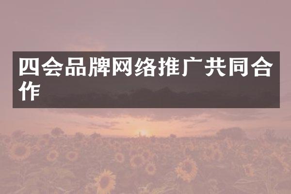 四会品牌网络推广共同合作