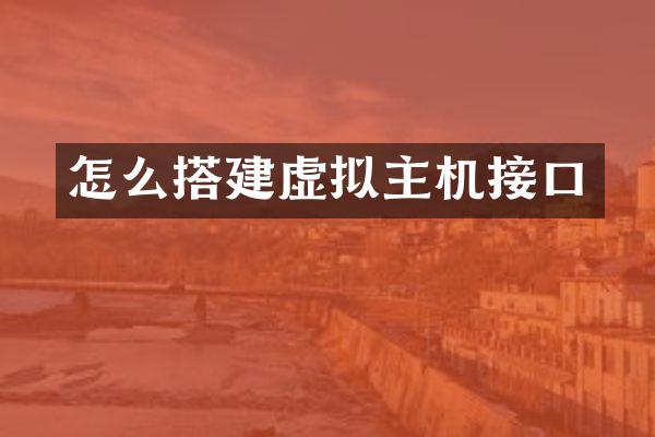 怎么搭建虚拟主机接口