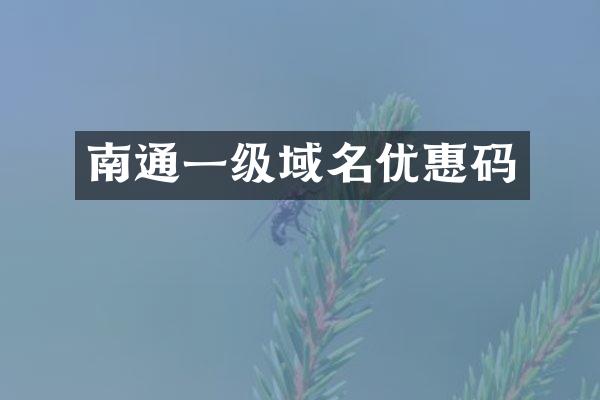 南通一级域名优惠码