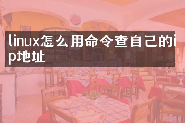 linux怎么用命令查自己的ip地址