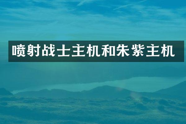 喷射战士主机和朱紫主机