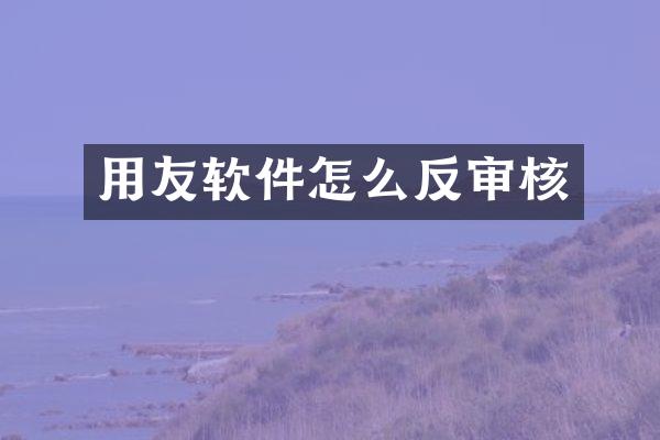 用友软件怎么反审核