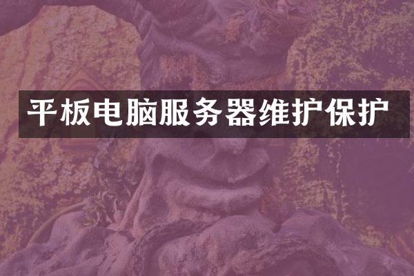 平板电脑服务器维护保护