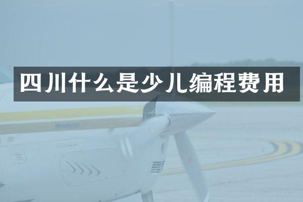 四川什么是少儿编程费用