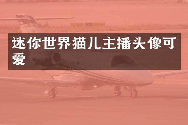 迷你世界猫儿主播头像可爱